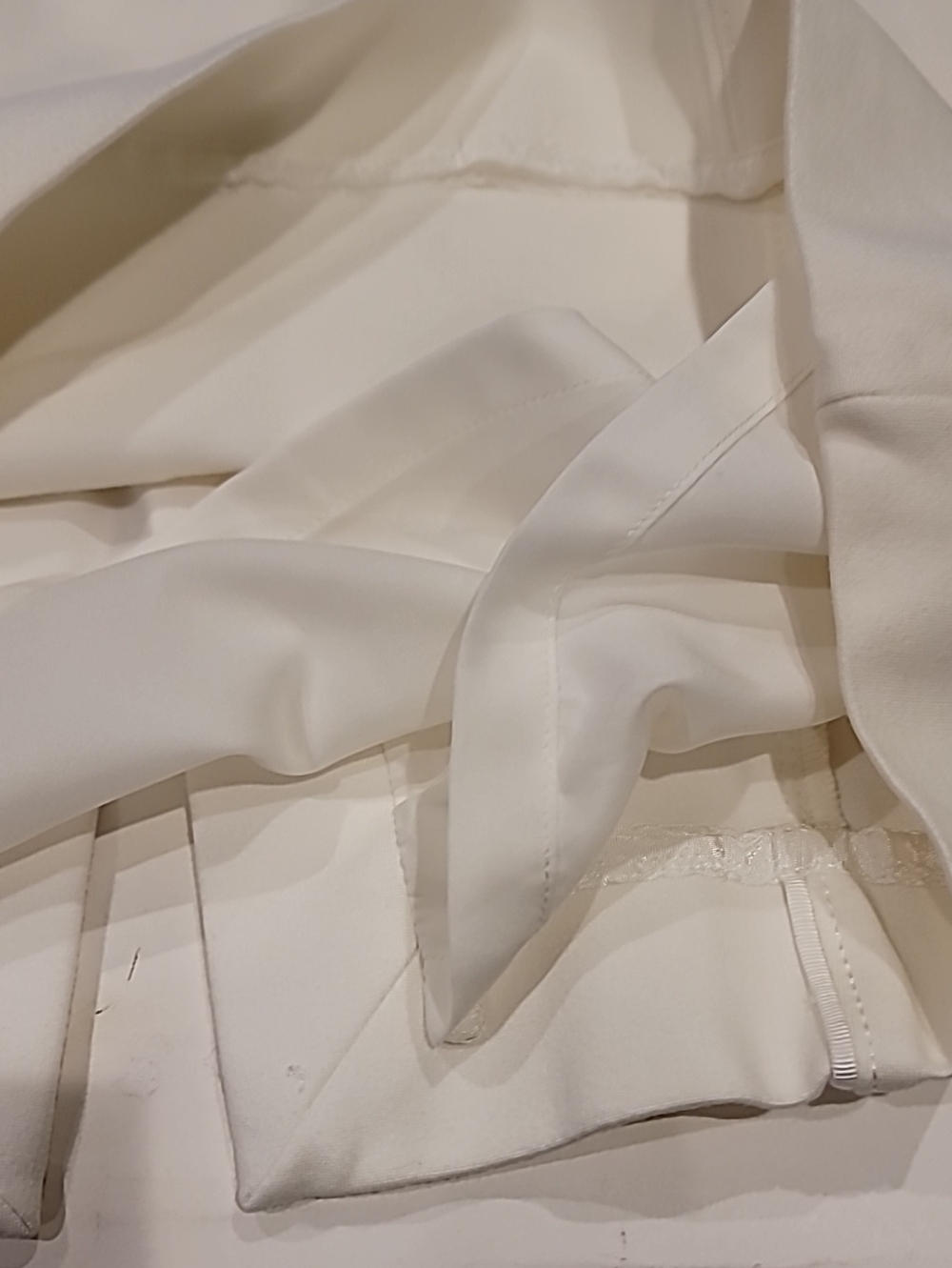 White House Black Market White Ponte Mini Skirt 6 - Picture 10 of 12